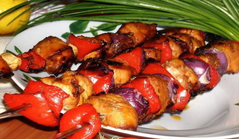 Рецепт шашлычок куриный в кисло-сладко-горько-остром маринаде