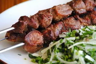 Шашлык из баранины в духовке в рукаве