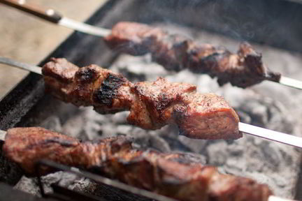 Шашлык из баранины в йогурте