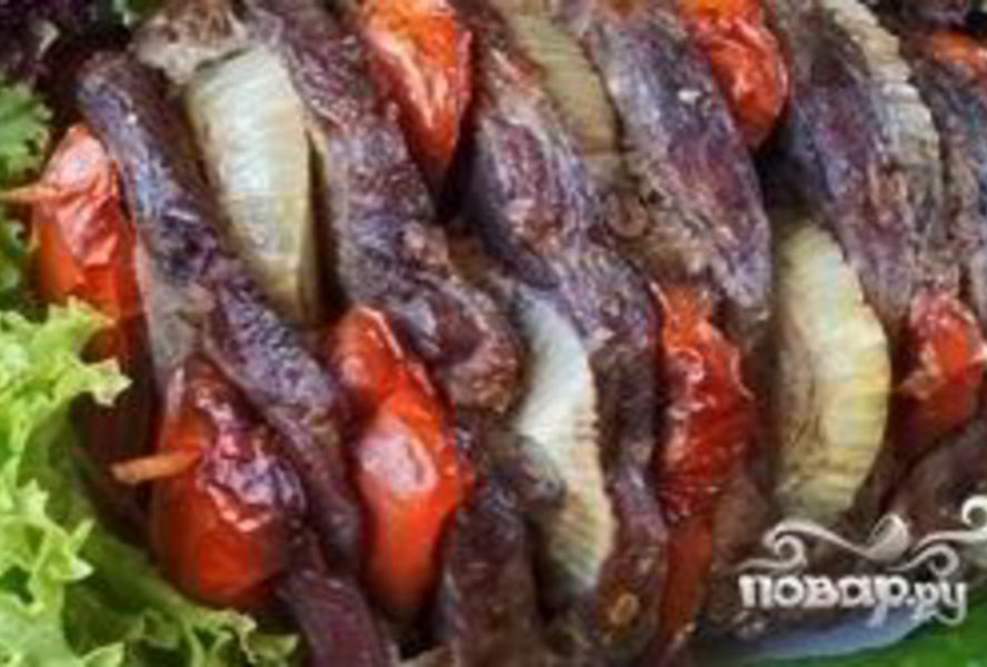 Шашлык из говядины в духовке