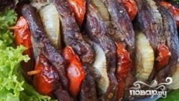 ШАГ 6. шашлык из говядины в духовке