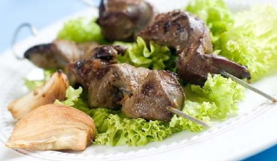 Рецепт шашлык из говяжей печени