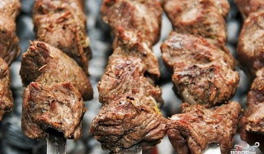 Рецепт шашлык из говяжьей вырезки
