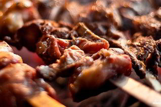 Шашлык из гуся