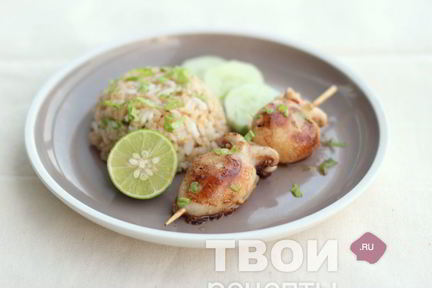 Шашлык из кальмара