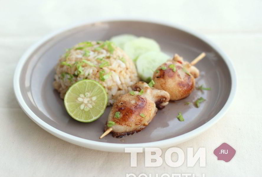 Шашлык из кальмара