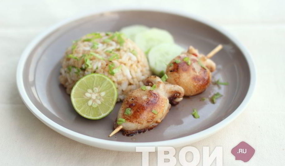 Рецепт шашлык из кальмара