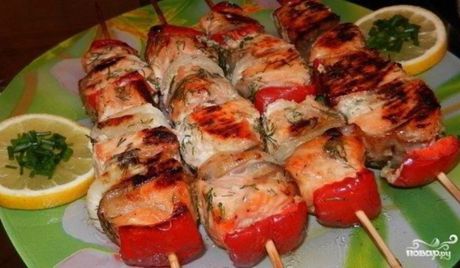 Рецепт шашлык из кеты