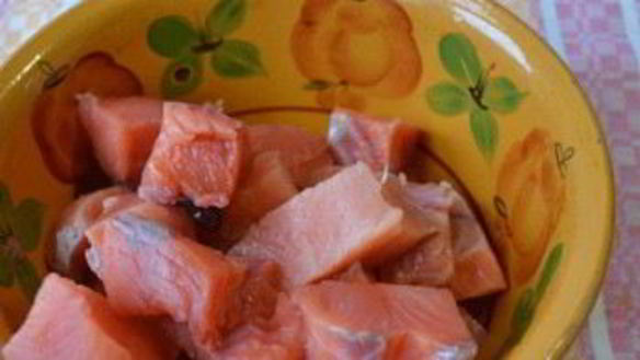 ШАГ 3. шашлык из кеты