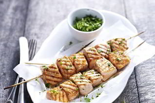 Шашлык из красной рыбы