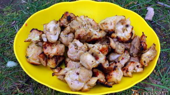 ШАГ 7. шашлык из куриного филе, маринованного в сыворотке