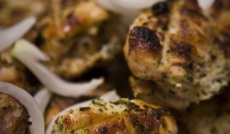 Рецепт шашлык из куриных рулетиков