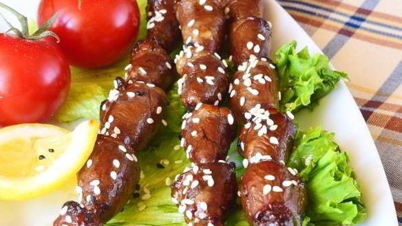 ШАГ 11. шашлык из куриных сердечек в духовке