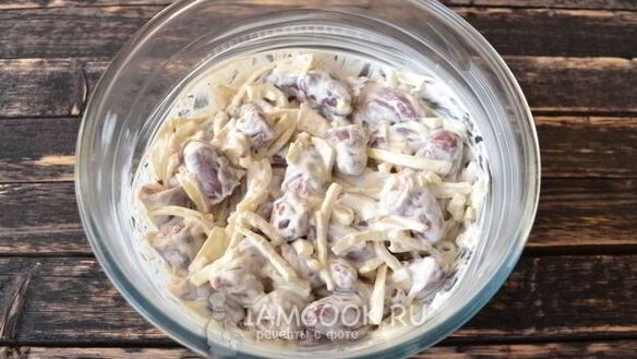 ШАГ 9. шашлык из куриных сердечек в сметане