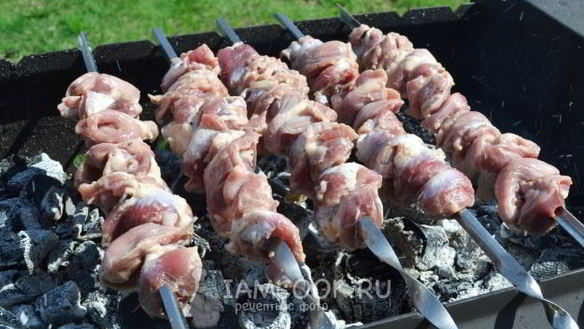 ШАГ 9. шашлык из куриных желудков