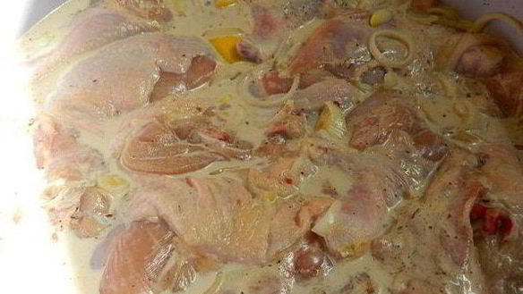 ШАГ 3. шашлык из курицы на пиве