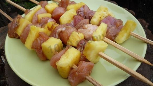 ШАГ 4. шашлык из курицы по-гавайски