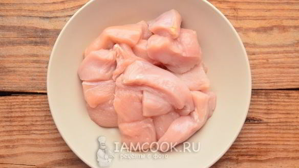 ШАГ 3. шашлык из курицы в мультиварке