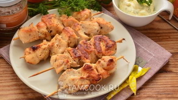 ШАГ 9. шашлык из курицы в мультиварке