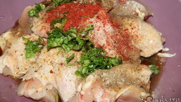 ШАГ 2. шашлык из курицы