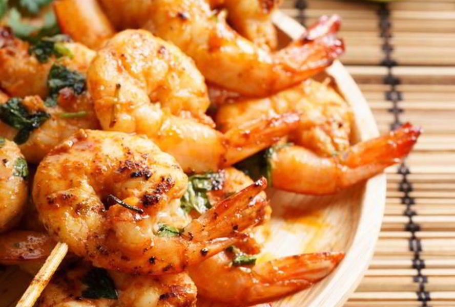 Шашлык из морепродуктов