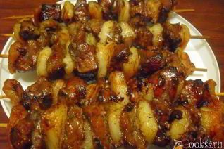 Шашлык из печени