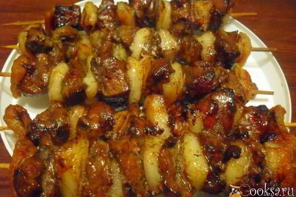 Шашлык из печени