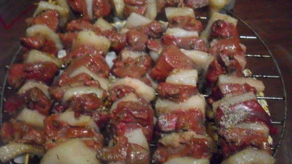 ШАГ 5. шашлык из печени