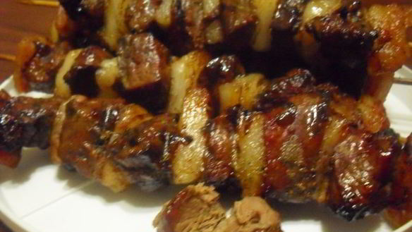 ШАГ 7. шашлык из печени