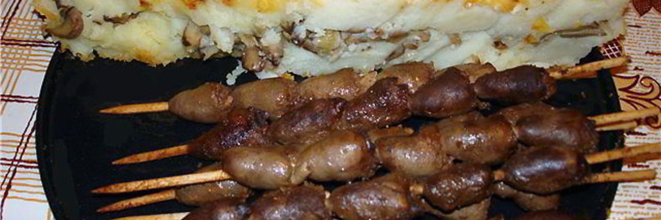 Шашлык из сердечек