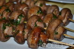 Шашлык из шампиньонов