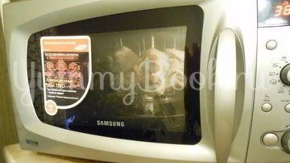 ШАГ 9. шашлык из сома в микроволновой печи