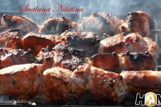 Шашлык из свинины на минеральной воде