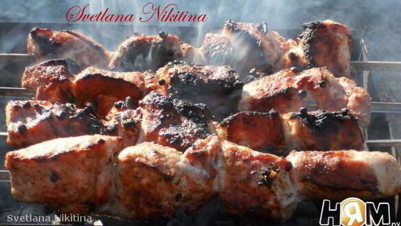 ШАГ 5. шашлык из свинины на минеральной воде