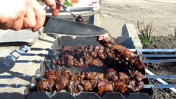 ШАГ 13. шашлык из свиного сердца