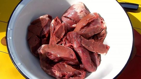 ШАГ 3. шашлык из свиного сердца