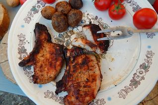Шашлык из свиной корейки