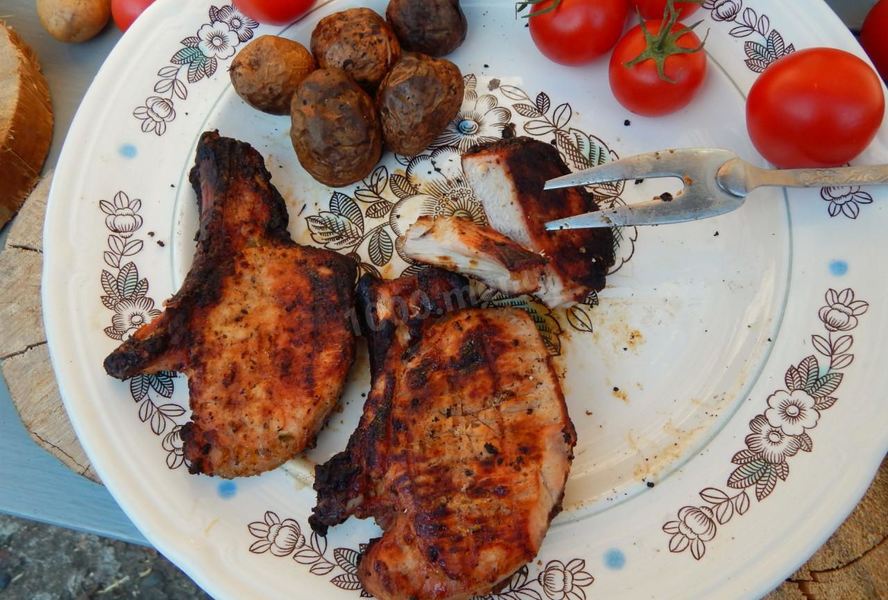 Шашлык из свиной корейки