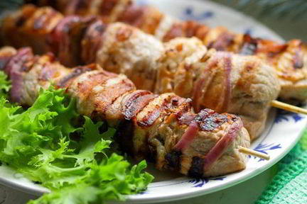 Шашлык из свиной шейки в сладком маринаде