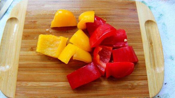 ШАГ 3. шашлык куриный с овощами