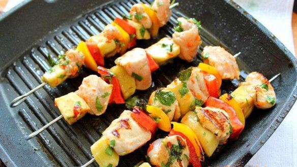 ШАГ 8. шашлык куриный с овощами