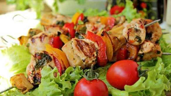 ШАГ 10. шашлык куриный с овощами