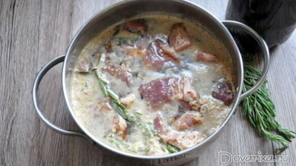 ШАГ 3. шашлык, маринованный в квасе со специями