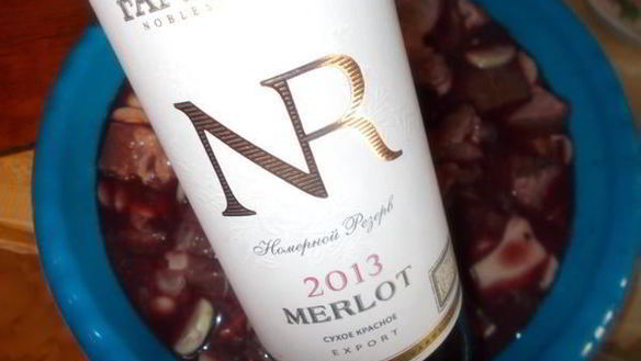 ШАГ 3. шашлык, маринованный в вине