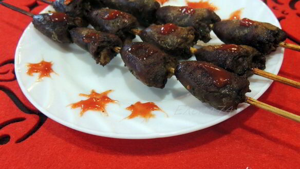 ШАГ 6. шашлык на шпажках огненные сердца