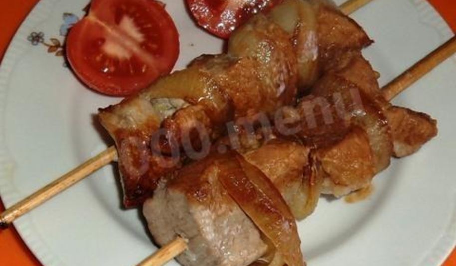 Рецепт шашлык на сковороде