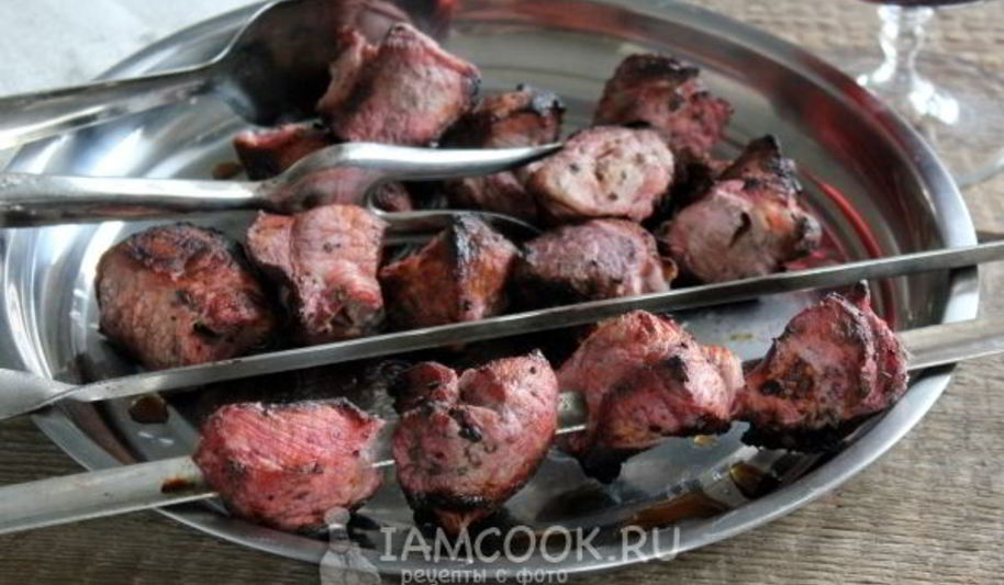 Рецепт шашлык на вине