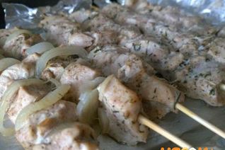 Шашлык в фольге в духовке