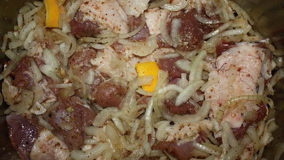 ШАГ 3. шашлык в казане