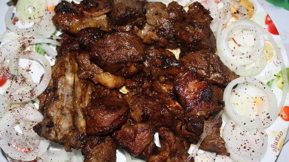 ШАГ 7. шашлык в казане